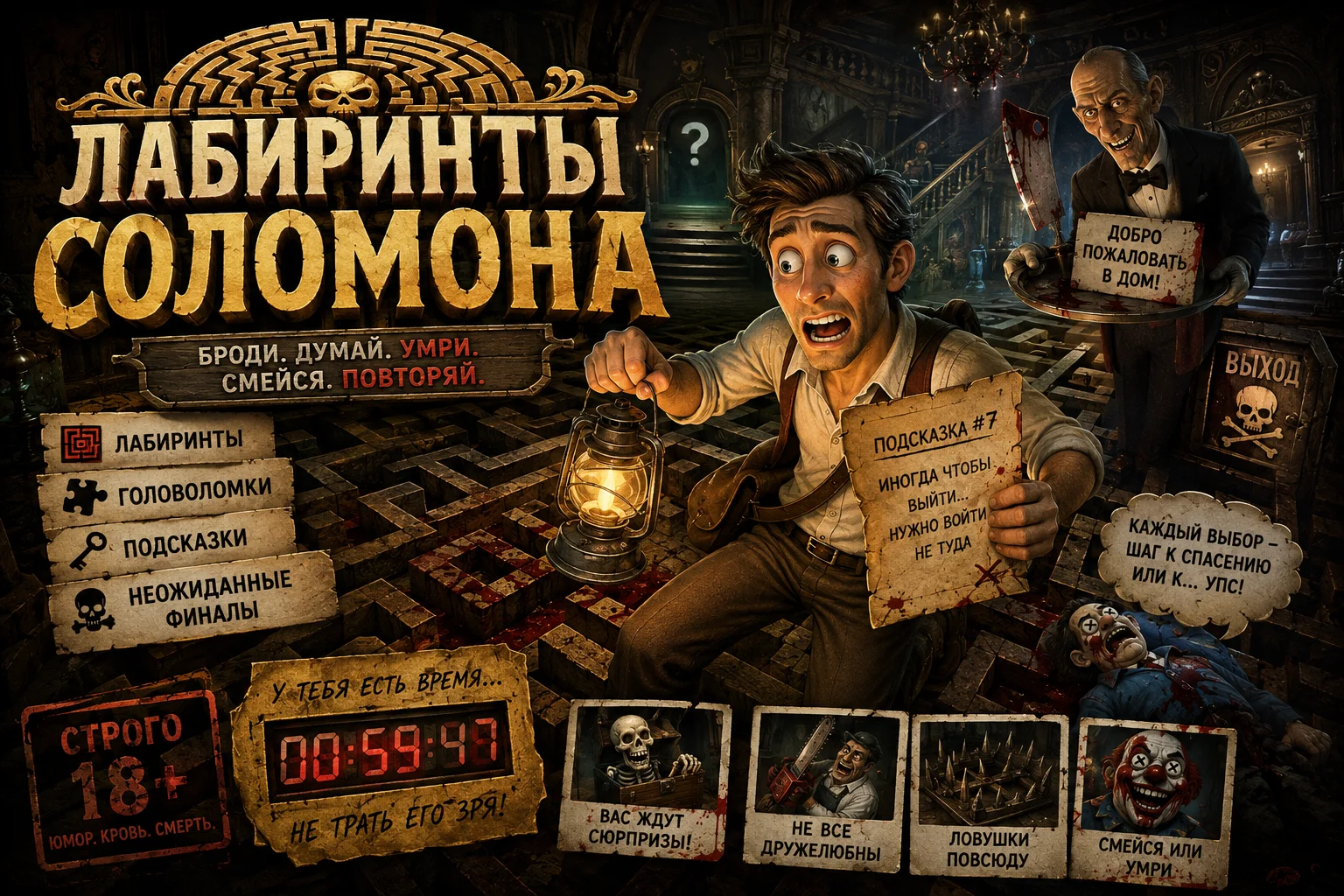 Лабиринты Соломона — баннер игры